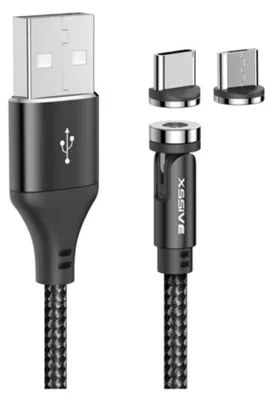 Obrázok produktu pre Magnetický kábel pre nabíjanie a synchronizáciu USB-C a micro