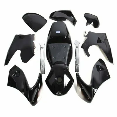 Produktbild von Verkleidung Set komplett Schwarz Pocket Bike HMParts