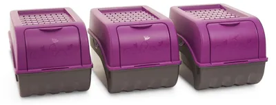 Produktbild von Novaliv Gemüseboxen Kartoffelboxen Vorratsbehälter 3,5l bis 9l (Lila, 3X 5l)