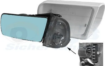 Produktbild von VAN WEZEL 3031809 Außenspiegel Seitenspiegel Links passend für MERCEDES-BENZ C-Klasse Limousine (W202) Asphärisch Beheizt