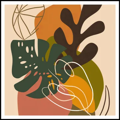 Produktbild von Plakat 100x100cm Waldkomposition