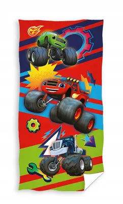 Produktbild von Carbotex BLAZE and the Monster Machines Strandtuch Badetuch Duschtuch 70x140cm  BMM236005-R