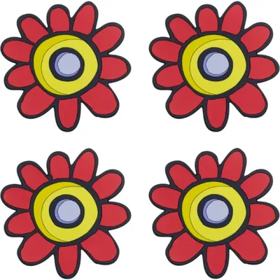 Obrázok produktu pre Sada 4 podtáckov – 10 x 10 cm – 4 ks – červená