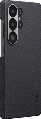Immagine prodotto di Pitaka UltraSlim Custodia in Twill nero/grigio per Samsung Galaxy S25 Ultra