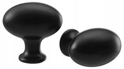 Produktbild von IKEA ENERYDA Knauf Schwarz 35 mm 2 Stück
