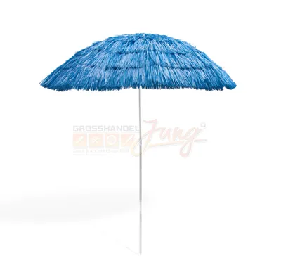 Obrázok produktu pre Havajský slamený dáždnik modrý 160 / UV30