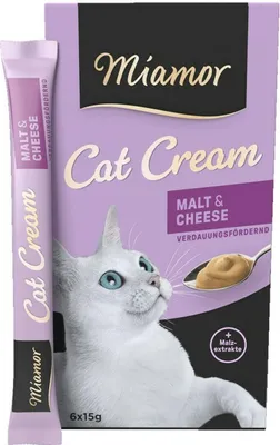 Zdjęcie produktu dla Miamor Cat Confect Malt-Cream & Käse 6x15g