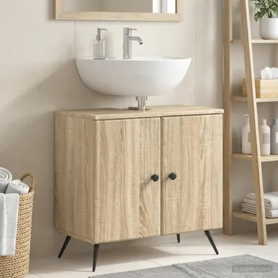 Productafbeelding van Maison Exclusive - Wastafelmeubel BREDA, Sonoma-eikenhout, 59,5 x 31,5 x 59 cm