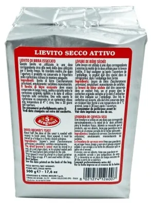 Produktbild von 5 Stagioni Bierhefe für Pizza Lievito Secco Attivo 500g
