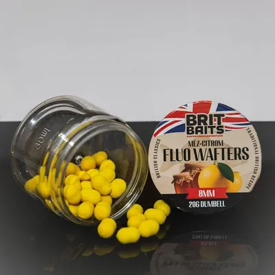 Produktbild von BritBaits Fluo Wafters Dumbell Honig-Zitrone 8mm