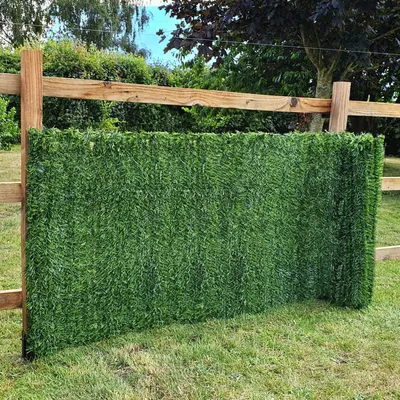 Künstliche Koniferenhecke 1m x 3m, PVC, UV-geschützt, pflegefrei