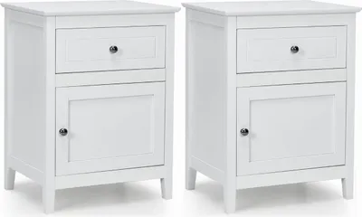 Immagine prodotto di Set comodini in legno di pino da 2 pezzi con cassetto e anta