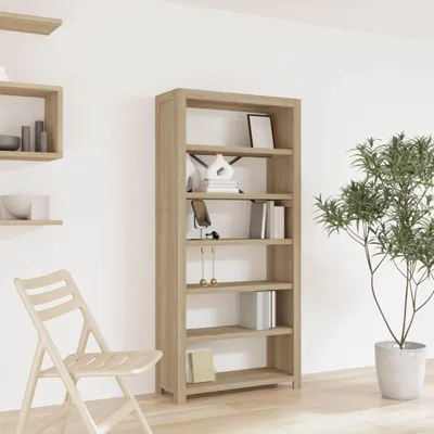 Produktbild von Bücherregal - Bücherkorb - Aufbewahrungsschrank - Regalkorpus - Regalsystem - 170 cm hoch - Massives Akazienholz & MDF
