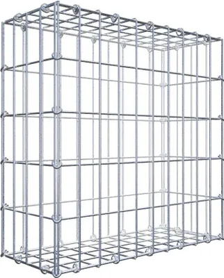 Produktbild von Gabione 50 cm x 50 cm x 20 cm (L x H x T), Maschenweite 5 cm x 10 cm, C-Ring