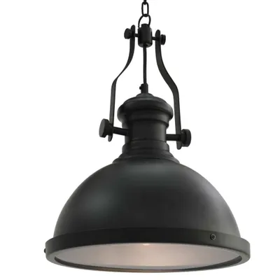 Zdjęcie produktu dla Lampa sufitowa, czarna, okrągła, E27