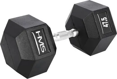 Produktbild von HMS HEX PRO Kurzhantel 47,5 kg Hexagon Gummi