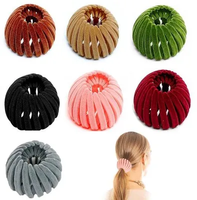 Immagine prodotto di La molletta Kleehope Vogelnest viene sostituita da: Molletta Vogelnest, confezione da 7 pezzi, clip per chignon, estensibile, acconciature raccolte, accessori