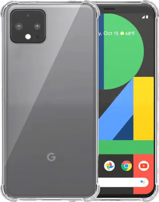 Image de Coque de téléphone pour Google Pixel
  4 XL Transparent - Coque antichoc TPU Silicone avec Bumper transparent -
  Smartphonics