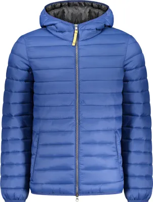 Produktbild von Blaue Herrenjacke mit Kapuze und Taschen – Stilvoll und praktisch