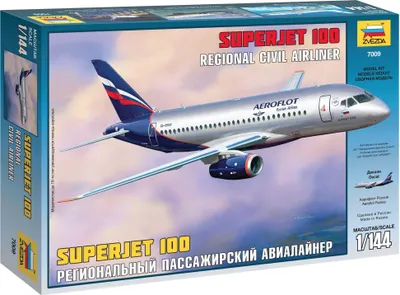 Produktbild von Modellbausatz Flugzeug 7009 – Sukhoi Superjet 100 (1:144)