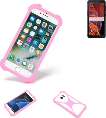 Produktbild von K-S-Trade Handy Hülle kompatibel mit Samsung Galaxy XCover 5 Schutz Hülle Bumper Silikon Schutz Hülle Cover Case Silikoncase Silikonbumper TPU