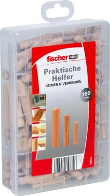 Produktbild von Praktische Helfer, Leimen & Verbinden mit Holzdübeln (buche, 160-teilig)