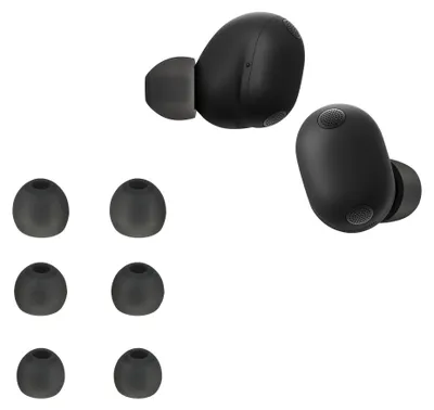 Produktbild von kwmobile 6x Silikonaufsätze für Sony WF-1000XM6 - Ersatz Ohrstöpsel in 3 Größen - Ear Tips für In-Ear Kopfhörer - Zubehör Ersatzpolster in Grau