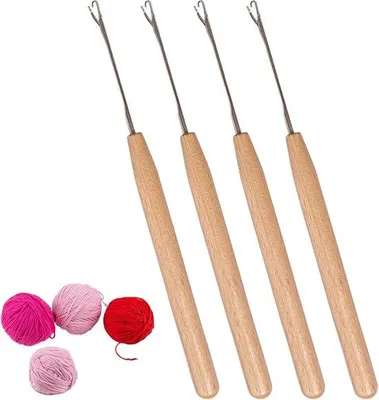 Produktbild von Famanu Häkelnadeln Set - Metallhaken für Handwerk und Reparaturen - 135 cm