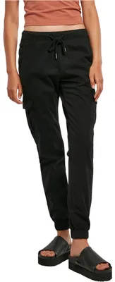 Immagine prodotto di Urban Classics - Pantaloni da jogging a vita alta da donna, nero - XXL