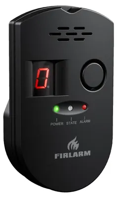 Produktbild von Gaswarnmelder Gasdetektor Gaslecksensor - Erdgas Propan - Steckdosen-Gerät - EN50194