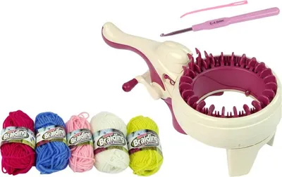 Produktbild von LEAN Toys 10865 Kreativset mit Strickmaschine und Garn