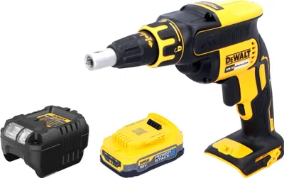 Produktbild von DeWalt DCF 620 E1 Akku Trockenbauschrauber 18 V 30 Nm Brushless + 1x Powerstack Akku 1,7 Ah + Ladegerät