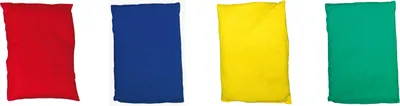 Produktbild von EDUPLAY 800639 Bohnensäckchen, 20 x 15 cm, 4 Farben, bunt (4er Pack)