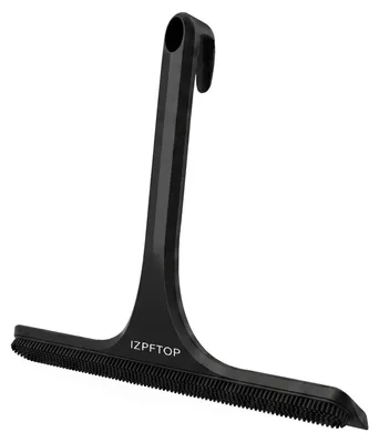 Immagine prodotto di Spazzola per doccia con 2 ganci, tergivetro, silicone, 28 cm, colore nero