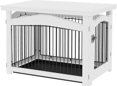 Image de Cage pour chien, matériaux durables, conception facile d'accès, blanc, 825 x 575 x 595 cm