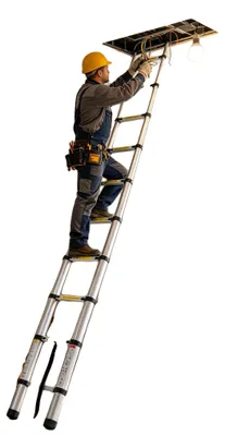 Obrázok produktu pre Teleskopická rebrina, nosnosť 150 kg, protišmyková konštrukcia, strieborná farba