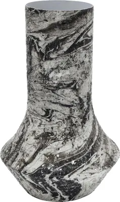 Produktbild von Present Time - Vase Mosaic Marble - Weiß - 20x20x31cm