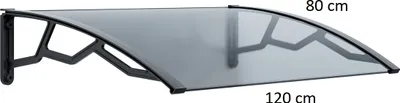 Immagine prodotto di Tettoia per ingresso 80x120 cm, trasparente