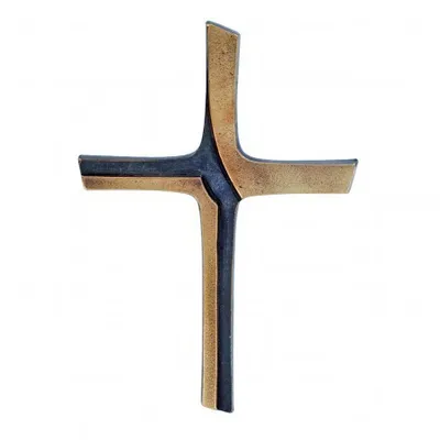 Produktbild von Wandkreuz Bronze, massiv 10 x 15 cm
