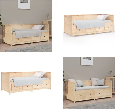 Produktbild von vidaXL Tagesbett 90x190 cm Massivholz Kiefer - Tagesbett - Tagesbetten - Tagesbett Holz - Tagesbett Massivholz