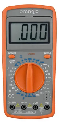 Obrázek produktu pro Digitální multimetr Orangjo VC505, LCD, 2xAAA, akust. alarm