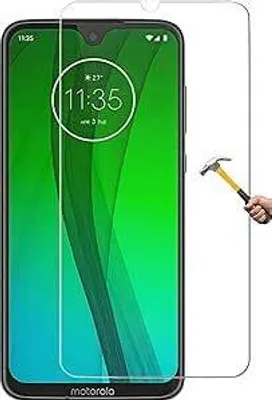 A screen protector is shown being applied to a smartphone.