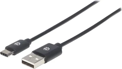 Image de MANHATTAN USB Kabel 2.0 C -> A St/St  1.00m schwarz