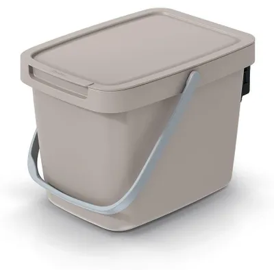 Produktbild von Abfalleimer mit Deckel, hellgrau, SYSTEMA Q COLLECT Keden NHW6-WG5C