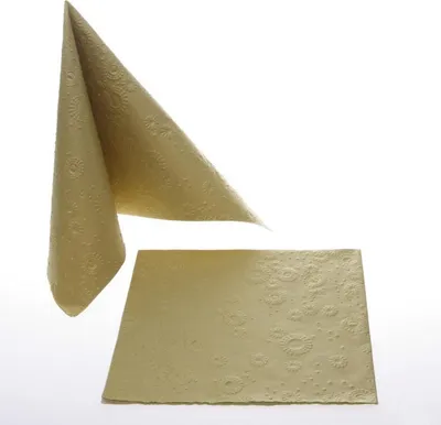 Produktbild von Serviette "Uni" - 33 x 33 cm - gold - 24024