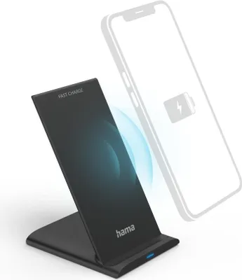 Obrázok produktu pre Hama QI-FC10S - Indoor - USB - Kabelloses Aufladen - 1 m - Schwarz (00201684)