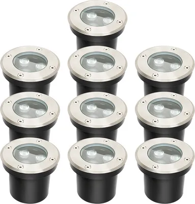 Produktbild von Yakimz 10x 3W Bodenleuchte IP67 LED Leuchte Bodeneinbaustrahler Bodenstrahler Boden