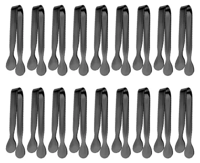 Produktbild von Mini-Servierzange, Eiszange, Küchenzange, Vorspeisenzange für Kaffeebar, Teeparty, Dessertparty, Schwarz, 410