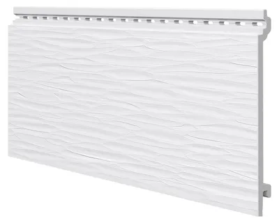 Obrázek produktu pro VOX Kerrafront FS-101 CH – plastové fasádní panely pro vnější obklady – obklad v imitaci dřeva, odolný proti povětrnostním vlivům – 240 x 20,4 cm, sada 2 ks – bílá