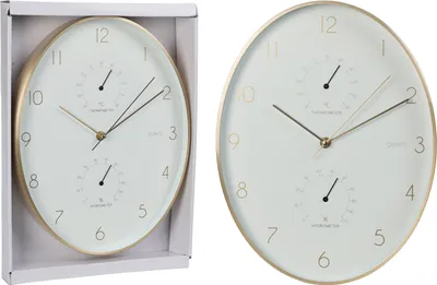 Produktbild von Aluminium Wanduhr 345X271X42Mm
